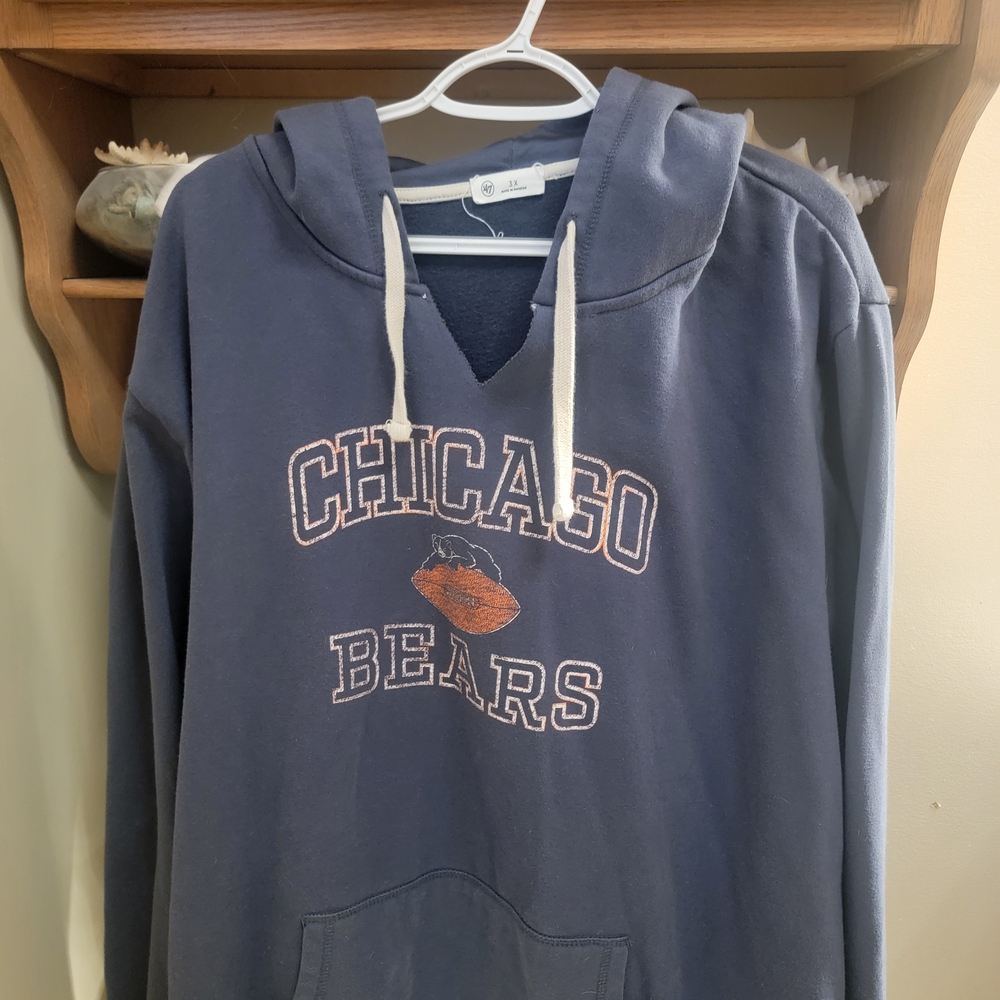 J. America Chicago Bears Navy Hoodie